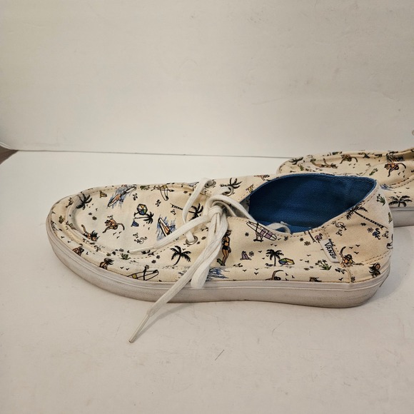 Vans Off The Wall Woman Size 10 Rata Vulc SF Summer Stories Casual Novelty Fun - Picture 8 of 11